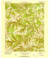 Rosewood Kentucky Historical topographic map, 1:24000 scale, 7.5 X 7.5 Minute, Year 1953