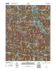 Rosine Kentucky Historical topographic map, 1:24000 scale, 7.5 X 7.5 Minute, Year 2010