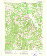 Rosine Kentucky Historical topographic map, 1:24000 scale, 7.5 X 7.5 Minute, Year 1971
