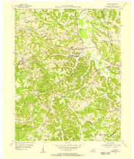 Rosine Kentucky Historical topographic map, 1:24000 scale, 7.5 X 7.5 Minute, Year 1954
