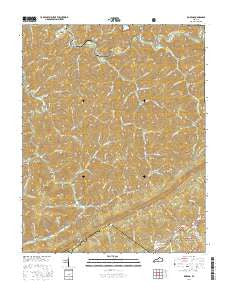 Roxana Kentucky Current topographic map, 1:24000 scale, 7.5 X 7.5 Minute, Year 2016
