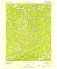 Roxana Kentucky Historical topographic map, 1:24000 scale, 7.5 X 7.5 Minute, Year 1954