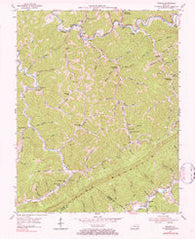 Roxana Kentucky Historical topographic map, 1:24000 scale, 7.5 X 7.5 Minute, Year 1954