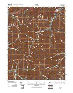 Rush Kentucky Historical topographic map, 1:24000 scale, 7.5 X 7.5 Minute, Year 2010