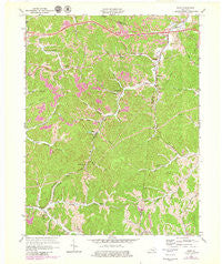 Rush Kentucky Historical topographic map, 1:24000 scale, 7.5 X 7.5 Minute, Year 1971