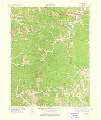 Rush Kentucky Historical topographic map, 1:24000 scale, 7.5 X 7.5 Minute, Year 1971