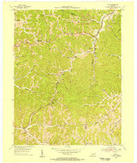 Rush Kentucky Historical topographic map, 1:24000 scale, 7.5 X 7.5 Minute, Year 1953