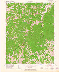 Rush Kentucky Historical topographic map, 1:24000 scale, 7.5 X 7.5 Minute, Year 1953