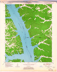 Rushing Creek Tennessee Historical topographic map, 1:24000 scale, 7.5 X 7.5 Minute, Year 1950