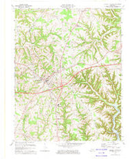 Russell Springs Kentucky Historical topographic map, 1:24000 scale, 7.5 X 7.5 Minute, Year 1973