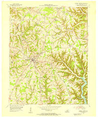 Russell Springs Kentucky Historical topographic map, 1:24000 scale, 7.5 X 7.5 Minute, Year 1954