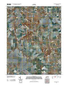 Sacramento Kentucky Historical topographic map, 1:24000 scale, 7.5 X 7.5 Minute, Year 2010