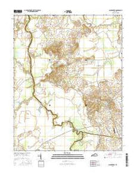 Sacramento Kentucky Current topographic map, 1:24000 scale, 7.5 X 7.5 Minute, Year 2016