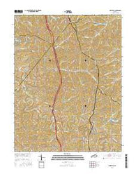Sadieville Kentucky Current topographic map, 1:24000 scale, 7.5 X 7.5 Minute, Year 2016