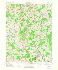 Sadieville Kentucky Historical topographic map, 1:24000 scale, 7.5 X 7.5 Minute, Year 1965