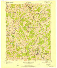 Sadieville Kentucky Historical topographic map, 1:24000 scale, 7.5 X 7.5 Minute, Year 1953