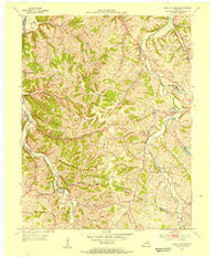 Saint Catharine Kentucky Historical topographic map, 1:24000 scale, 7.5 X 7.5 Minute, Year 1953