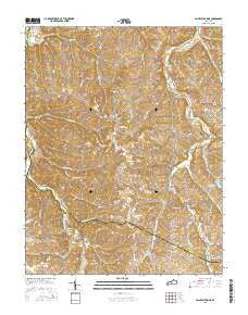 Saint Catharine Kentucky Current topographic map, 1:24000 scale, 7.5 X 7.5 Minute, Year 2016