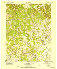 Saloma Kentucky Historical topographic map, 1:24000 scale, 7.5 X 7.5 Minute, Year 1953