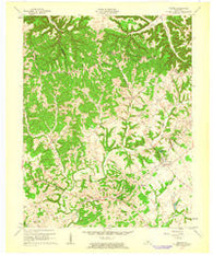 Saloma Kentucky Historical topographic map, 1:24000 scale, 7.5 X 7.5 Minute, Year 1961
