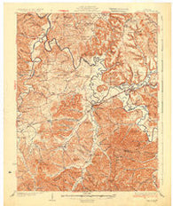 Salt Lick Kentucky Historical topographic map, 1:62500 scale, 15 X 15 Minute, Year 1934