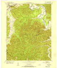 Salt Lick Kentucky Historical topographic map, 1:24000 scale, 7.5 X 7.5 Minute, Year 1953