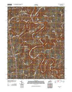 Salvisa Kentucky Historical topographic map, 1:24000 scale, 7.5 X 7.5 Minute, Year 2010