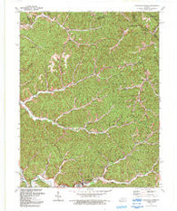 Salyersville North Kentucky Historical topographic map, 1:24000 scale, 7.5 X 7.5 Minute, Year 1992