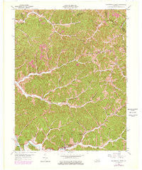 Salyersville North Kentucky Historical topographic map, 1:24000 scale, 7.5 X 7.5 Minute, Year 1962