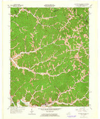 Salyersville North Kentucky Historical topographic map, 1:24000 scale, 7.5 X 7.5 Minute, Year 1962