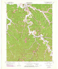 Salyersville South Kentucky Historical topographic map, 1:24000 scale, 7.5 X 7.5 Minute, Year 1962