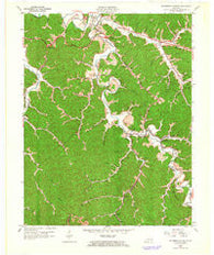 Salyersville South Kentucky Historical topographic map, 1:24000 scale, 7.5 X 7.5 Minute, Year 1962