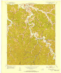 Salyersville South Kentucky Historical topographic map, 1:24000 scale, 7.5 X 7.5 Minute, Year 1951