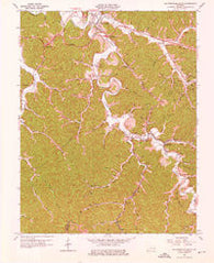 Salyersville South Kentucky Historical topographic map, 1:24000 scale, 7.5 X 7.5 Minute, Year 1962