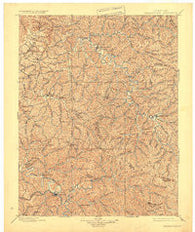 Salyersville Kentucky Historical topographic map, 1:125000 scale, 30 X 30 Minute, Year 1899