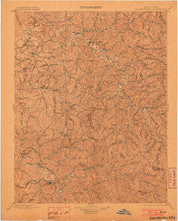 Salyersville Kentucky Historical topographic map, 1:125000 scale, 30 X 30 Minute, Year 1899