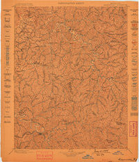 Salyersville Kentucky Historical topographic map, 1:125000 scale, 30 X 30 Minute, Year 1899