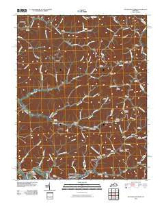Salyersville North Kentucky Historical topographic map, 1:24000 scale, 7.5 X 7.5 Minute, Year 2010