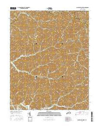 Salyersville North Kentucky Current topographic map, 1:24000 scale, 7.5 X 7.5 Minute, Year 2016
