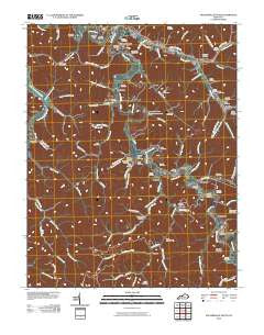 Salyersville South Kentucky Historical topographic map, 1:24000 scale, 7.5 X 7.5 Minute, Year 2010