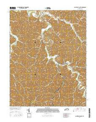 Salyersville South Kentucky Current topographic map, 1:24000 scale, 7.5 X 7.5 Minute, Year 2016