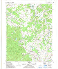 Samuels Kentucky Historical topographic map, 1:24000 scale, 7.5 X 7.5 Minute, Year 1991