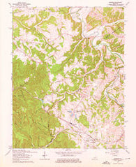 Samuels Kentucky Historical topographic map, 1:24000 scale, 7.5 X 7.5 Minute, Year 1962