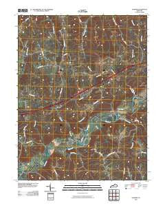Sanders Kentucky Historical topographic map, 1:24000 scale, 7.5 X 7.5 Minute, Year 2010