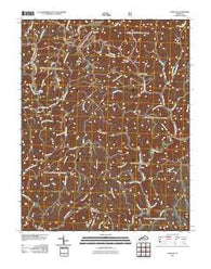Sandgap Kentucky Historical topographic map, 1:24000 scale, 7.5 X 7.5 Minute, Year 2010