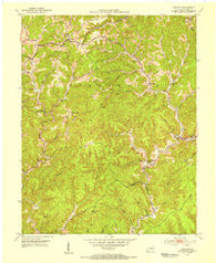 Sandgap Kentucky Historical topographic map, 1:24000 scale, 7.5 X 7.5 Minute, Year 1953