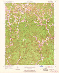 Sandgap Kentucky Historical topographic map, 1:24000 scale, 7.5 X 7.5 Minute, Year 1953