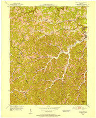 Sandy Hook Kentucky Historical topographic map, 1:24000 scale, 7.5 X 7.5 Minute, Year 1950