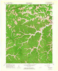 Sandy Hook Kentucky Historical topographic map, 1:24000 scale, 7.5 X 7.5 Minute, Year 1962