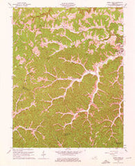 Sandy Hook Kentucky Historical topographic map, 1:24000 scale, 7.5 X 7.5 Minute, Year 1962